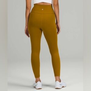 Lululemon Wunder Train High-Rise Tight 25" Gold Spice Sz 20